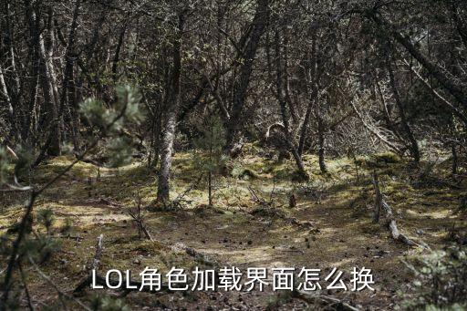 LOL角色加载界面怎么换