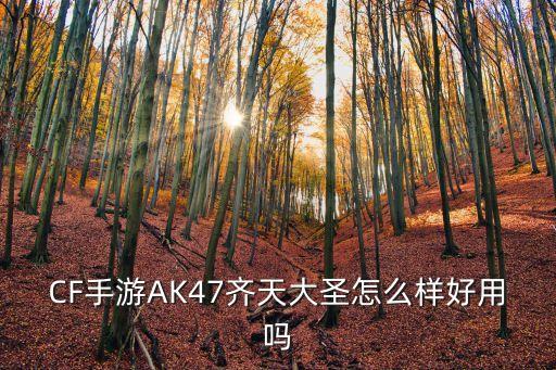 CF手游AK47齐天大圣怎么样好用吗