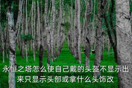 永恒之塔怎么使自己戴的头盔不显示出来只显示头部或拿什么头饰改