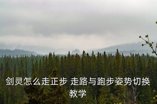剑灵怎么走正步 走路与跑步姿势切换教学
