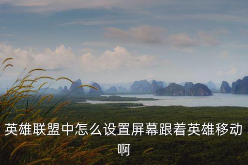 英雄联盟中怎么设置屏幕跟着英雄移动啊