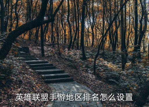 英雄联盟手游地区排名怎么设置