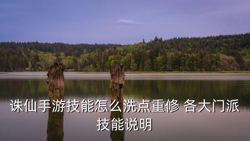 诛仙手游技能怎么洗点重修 各大门派技能说明