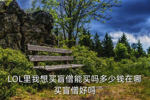 LOL里我想买盲僧能买吗多少钱在哪买盲僧好吗