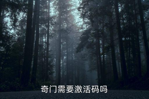 奇门需要激活码吗