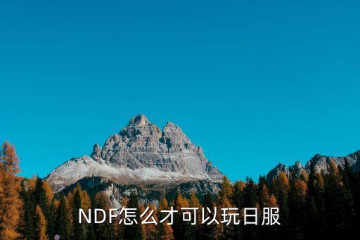 NDF怎么才可以玩日服