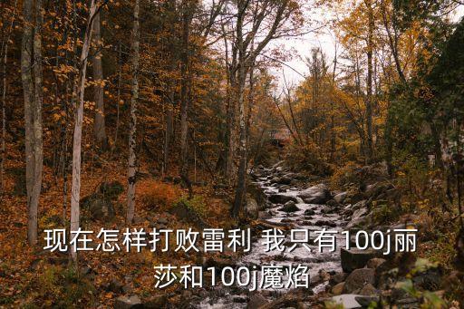 现在怎样打败雷利 我只有100j丽莎和100j魔焰