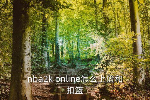 nba2k online怎么上篮和扣篮