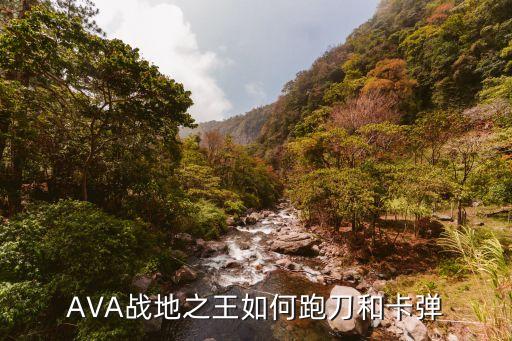 AVA战地之王如何跑刀和卡弹