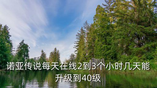 诺亚传说手游第一天怎么升45级，诺亚传说两天怎么升50级