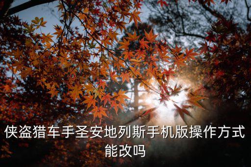 侠盗猎车手圣安地列斯手机版操作方式能改吗
