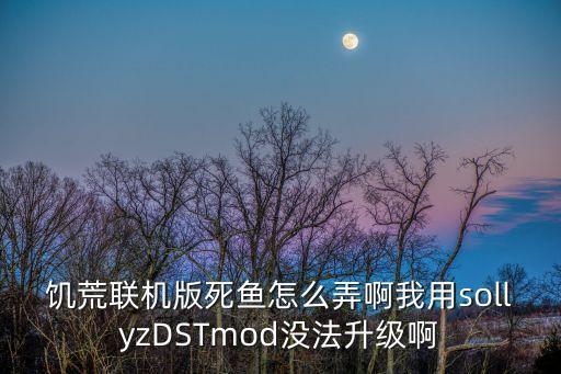 饥荒联机版死鱼怎么弄啊我用sollyzDSTmod没法升级啊