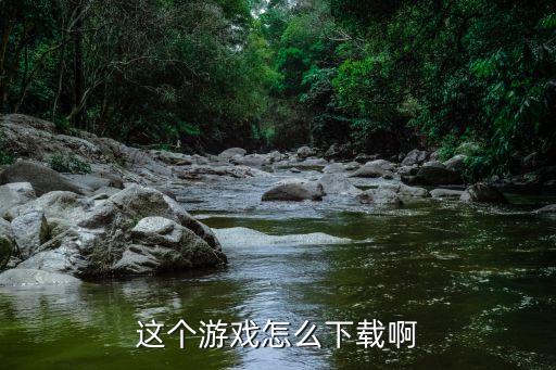 这个游戏怎么下载啊