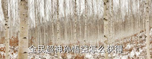 全民超神孙悟空怎么获得