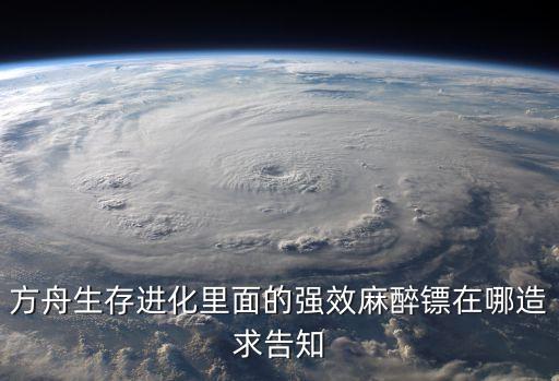方舟手游怎么装麻醉镖，方舟生存进化里面的强效麻醉镖在哪造求告知