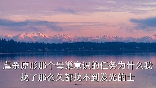 虐杀原形那个母巢意识的任务为什么我找了那么久都找不到发光的士