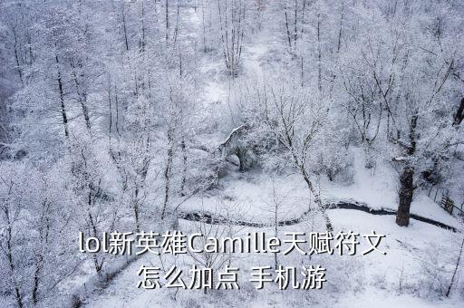 lol新英雄Camille天赋符文怎么加点 手机游