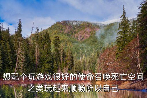 想配个玩游戏很好的使命召唤死亡空间之类玩起来顺畅所以自己