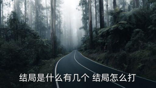 结局是什么有几个 结局怎么打