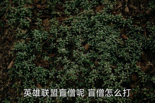 联盟手游盲僧怎么打，英雄联盟盲僧呢 盲僧怎么打