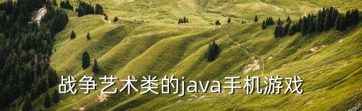 战争艺术类的java手机游戏