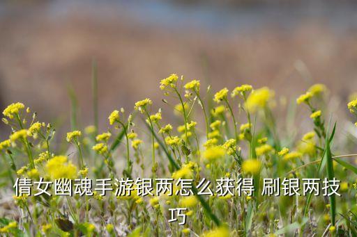 倩女幽魂手游银两怎么获得 刷银两技巧