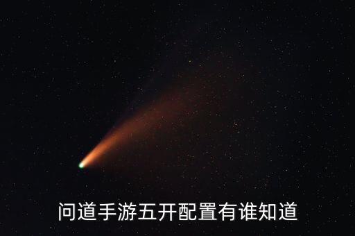 问道手游五开配置有谁知道