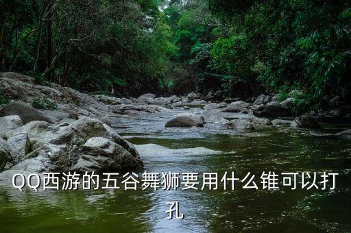 QQ西游的五谷舞狮要用什么锥可以打孔