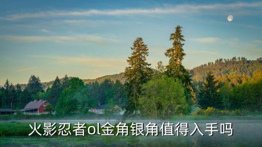 火影忍者ol金角银角值得入手吗