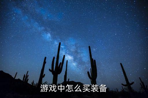 游戏中怎么买装备