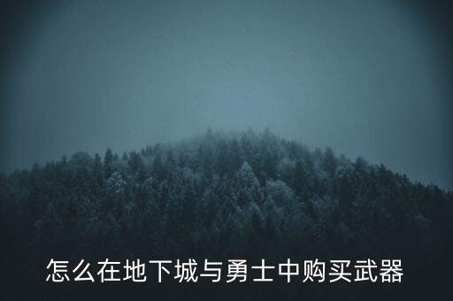 地下城手游武器怎么买装备，DNF怎么买装备啊