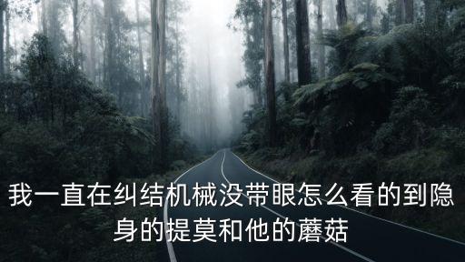 我一直在纠结机械没带眼怎么看的到隐身的提莫和他的蘑菇