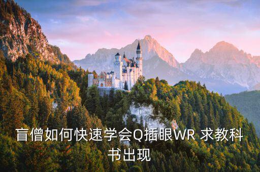盲僧如何快速学会Q插眼WR 求教科书出现