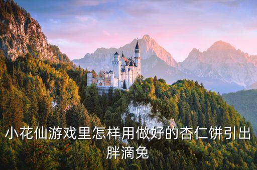 小花仙游戏里怎样用做好的杏仁饼引出胖滴兔