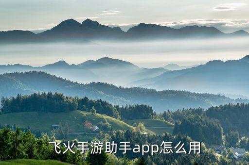 飞火手游助手app怎么用