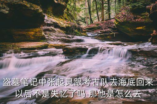 盗墓笔记中张起灵跟考古队去海底回来以后不是失忆了吗 那他是怎么去