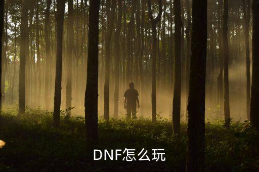 DNF怎么玩