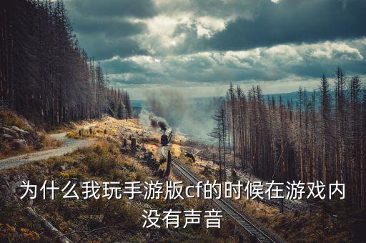 为什么我玩手游版cf的时候在游戏内没有声音