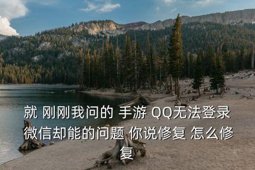 手游怎么补扫微信也能登，微信被限制登录怎么上游戏