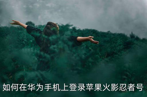 如何在华为手机上登录苹果火影忍者号