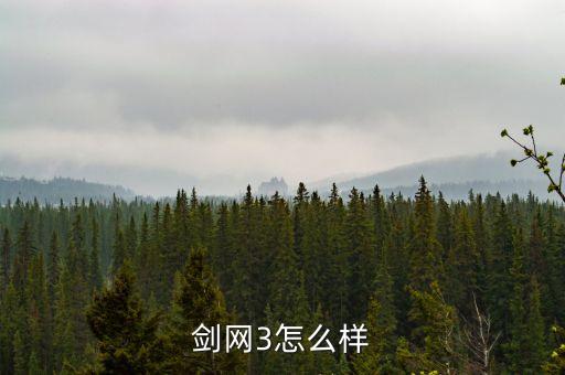 剑网3怎么样