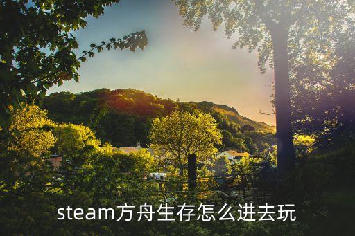 steam方舟生存怎么进去玩