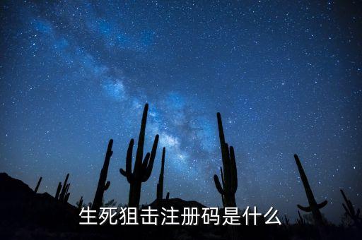 生死狙击注册码是什么