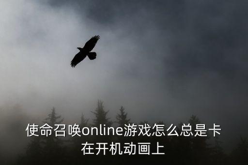 使命召唤online游戏怎么总是卡在开机动画上