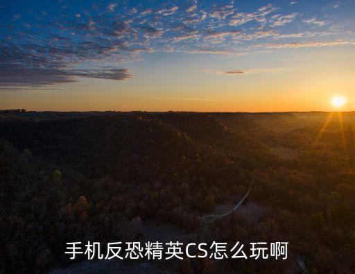 手机反恐精英CS怎么玩啊