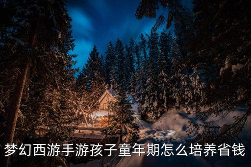 梦幻手游怎么养孩子最省钱，梦幻西游手游孩子童年期怎么培养省钱