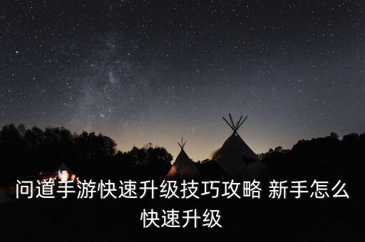 问道手游怎么玩最快的狠招，问道手游的主要玩法是什么