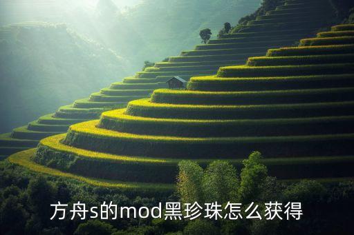 方舟s的mod黑珍珠怎么获得