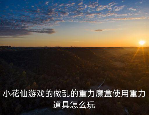 小花仙游戏的做乱的重力魔盒使用重力道具怎么玩