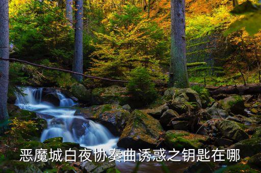 恶魔城白夜协奏曲诱惑之钥匙在哪